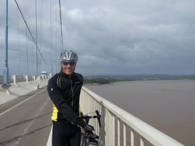 On a very windy Severn Bridge