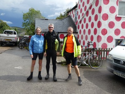 Bank Cafe in King of Mountain polka dot colours - with Michelle and Marcus