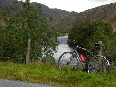 Sma Glen - Plenty of time to admire the beautiful scenery as strong head wind