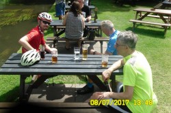 A well earned shandy on a training ride