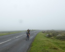 Gary at the top of the climb onto Dartmoor