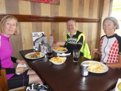 Typical cycling lunch