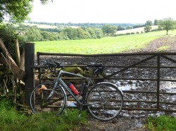 Wet rolling Staffordshire countryside