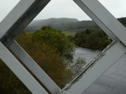 View from a bridge - weather was returning to form - rain