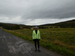 Grey sky, grey cycle path