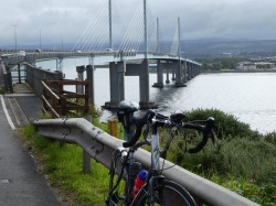 Even the bridges are uphill (out of Inverness)